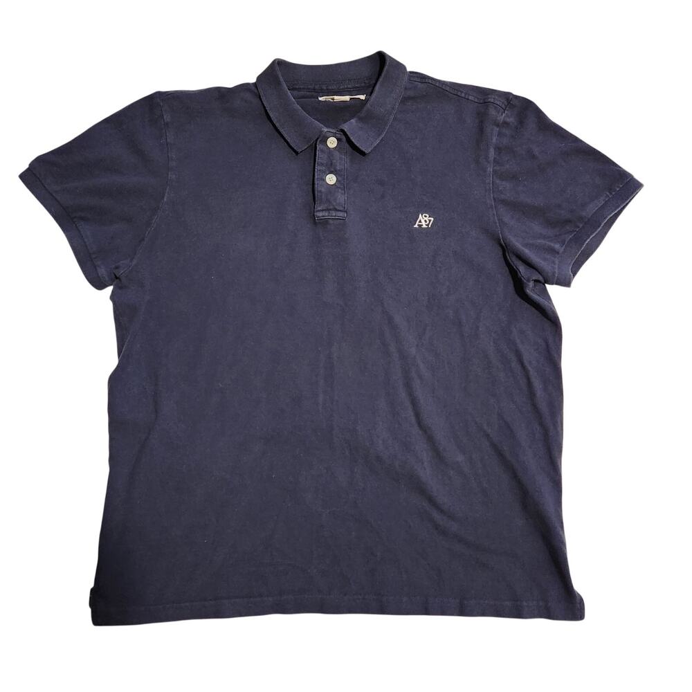 Aeropostale A87 Navy Blue Polo Shirt Mens XL